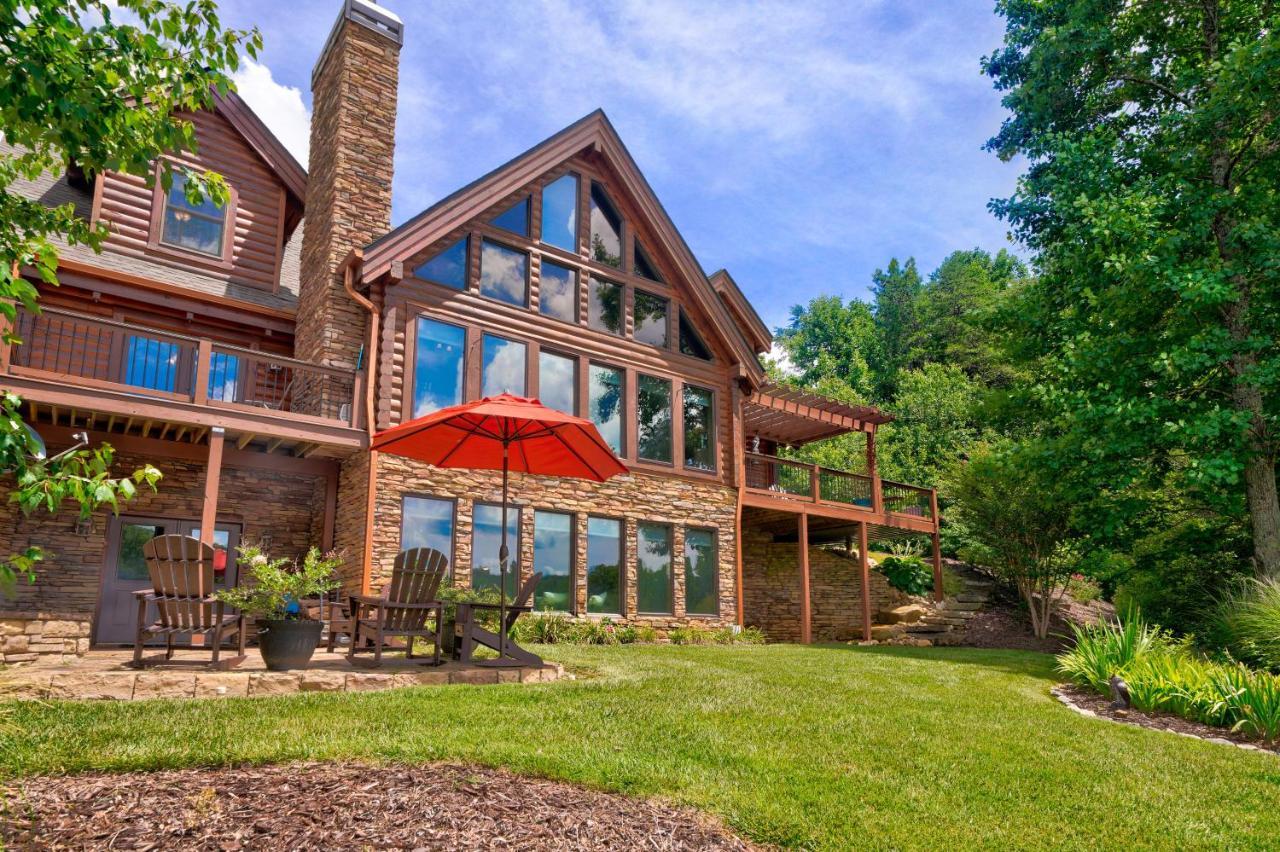 Log Haven Villa ดอว์สันวิลล์ ภายนอก รูปภาพ