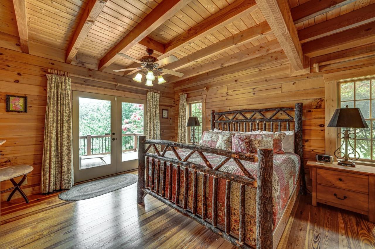 Log Haven Villa ดอว์สันวิลล์ ภายนอก รูปภาพ