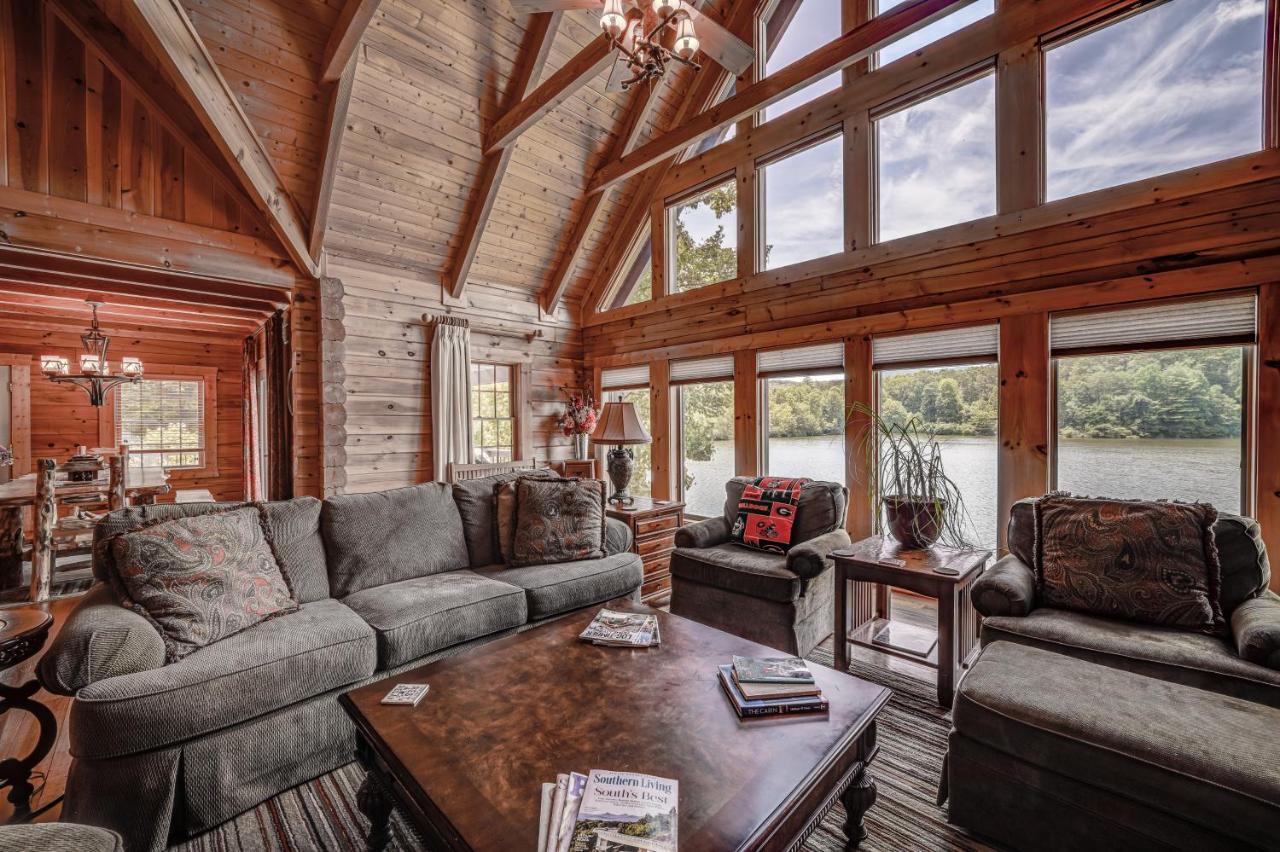 Log Haven Villa ดอว์สันวิลล์ ภายนอก รูปภาพ