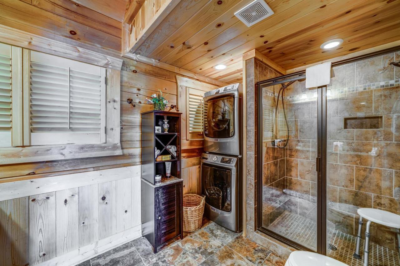 Log Haven Villa ดอว์สันวิลล์ ภายนอก รูปภาพ