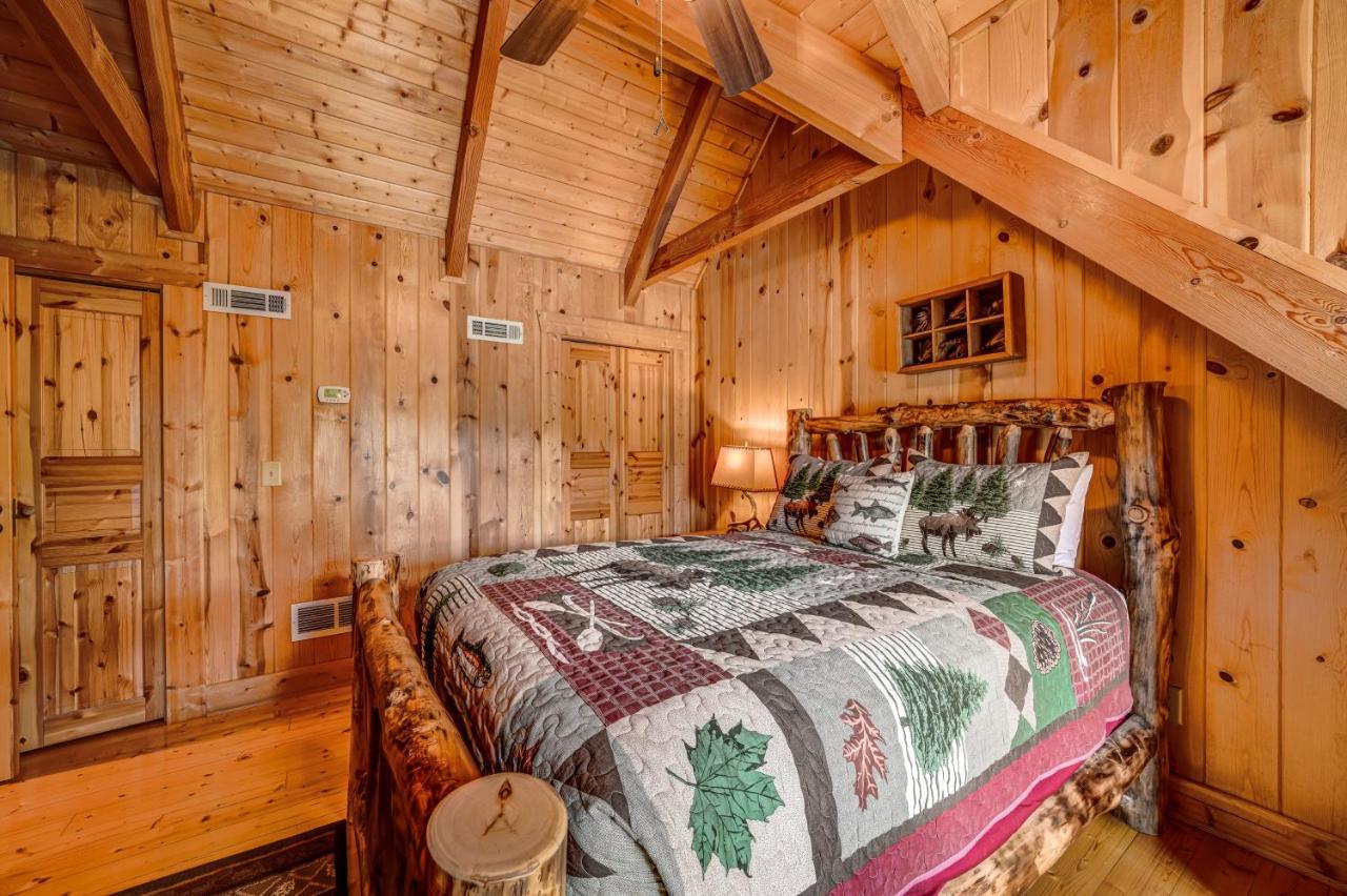 Log Haven Villa ดอว์สันวิลล์ ภายนอก รูปภาพ